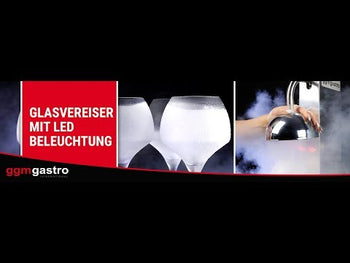 Glaschiller med LED lamper