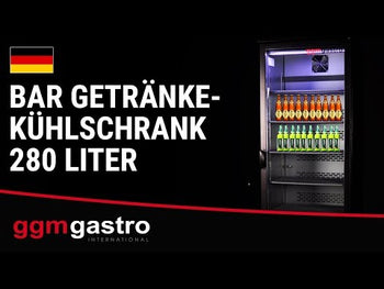 Flaskekøleskab - 280 liter - Sort