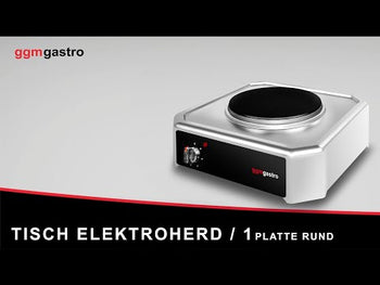 Elektrisk bordkomfur - 2 kW - 1 rund plade