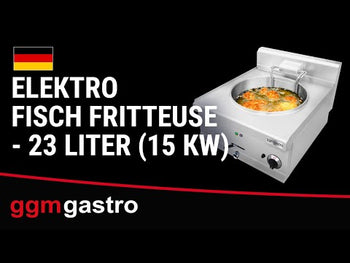 Elektrisk fisk friture - 25 (15 kW) - Sort