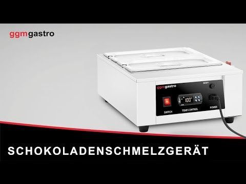 Chokoladesmelter - 2x 1/3 GN - 1,5 kW - inkl. 2 låg & 2 GN 1/3 beholdere