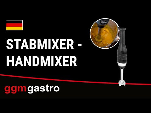 Stavblender inkl. blenderstav 160 mm & piskeris - 280 watt - med trinløs hastighedsregulering