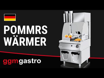 Elektrisk pommes fritesvarmer med underbygning