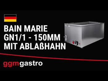Bain marie/Vandbad -  GN1/1 - 150 mm / med aftapshane