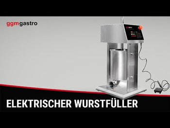 Elektrisk pølsestopper & churro-maskine - 25 Liter - 180 watt - rustfrit stål - inkl. 3 pølsestoppere & 3 churro-tilbehør