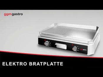 Elektrisk stegeplade - 5 kW - Glat og rillet