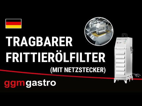 Bærbart fritureoliefilter - 80 l/min - til frituregryder fra 20 l