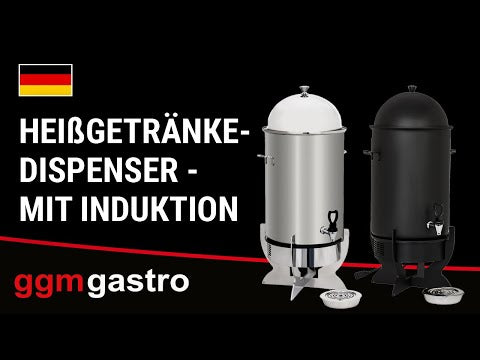 Drikkedispenser – varme drikke - 5 liter - 1 kW - med induktion - Sort