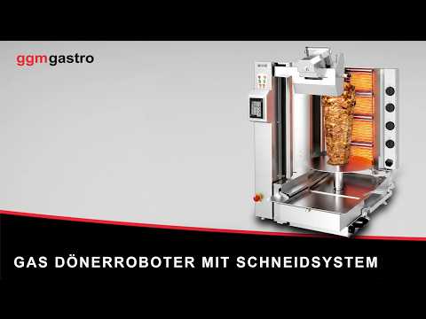 Gas Robot kebabgrill - 5 brændere - op til maks. 120 kg