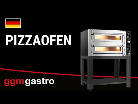 Elektrisk pizzaovn – (fuld chamotte) – 4 + 4x 30 cm – manuel