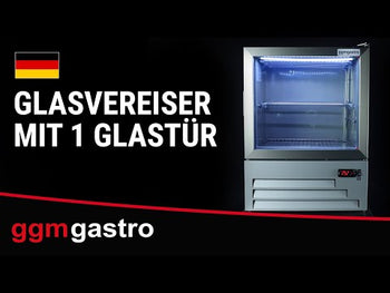 Glas Froster - 52,5 liter - med 1 glasdør
