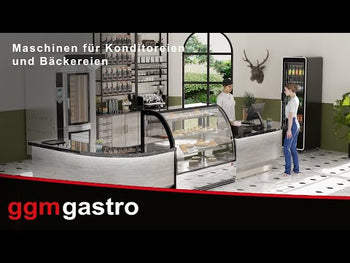 Roterende varmluftsovn til bageri - Touch - 10x EN 600x400 - inkl. motorhjelm og hæve-/sænkeovn