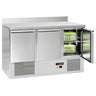 Kølebord ECO - 1368x700 mm - 368 liter - statisk køling - med 3 døre - Bagkant