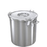 Speisebehälter - inkl. låg - rustfrit stål - Ø 240 mm - til gløgg - 12 liter