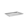 Serveringsfad med kant - 40 x 25 x 2 cm - i rustfrit stål