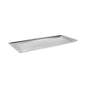 Serveringsfad med kant - 75 x 25 x 2 cm - i rustfrit stål