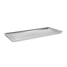 Serveringsfad med kant - 80 x 25 x 4 cm - i rustfrit stål