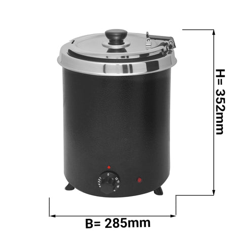 Suppevarmer - 5 liter - sort