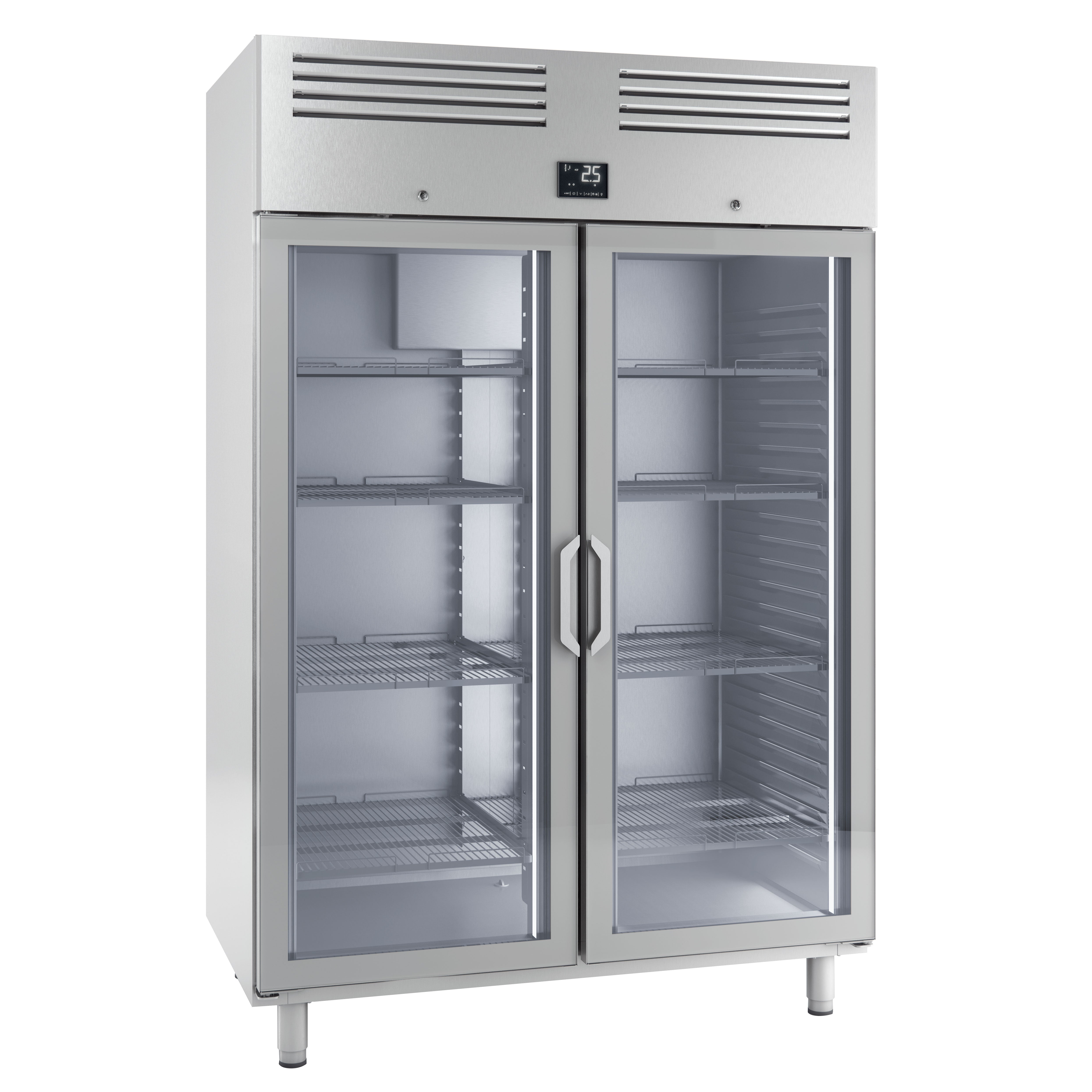 Køleskab (GN 2/1) - med 2 glasdøre